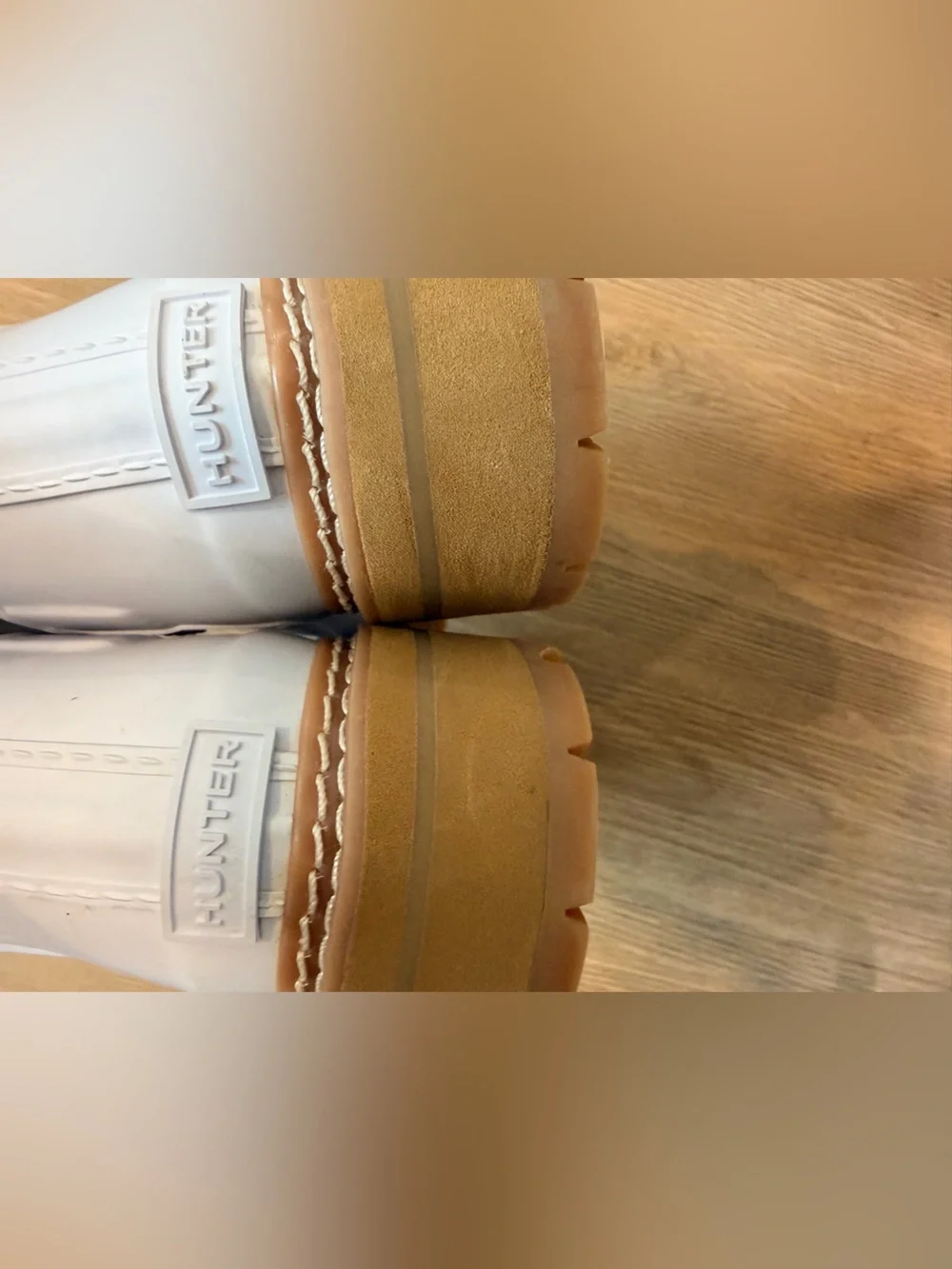 Hunter Kids White Chelsea-Style Rain Boots